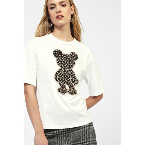 T-shirt con orsetto ricamato - Dixie - Modalova