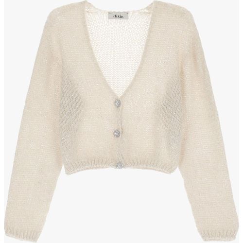 Cardigan con bottoni e collo a v - Dixie - Modalova