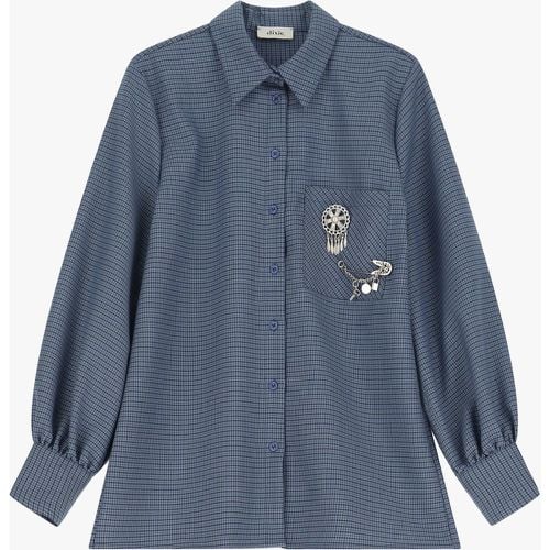 Camicia pied de poule con tasca e spilla - Dixie - Modalova