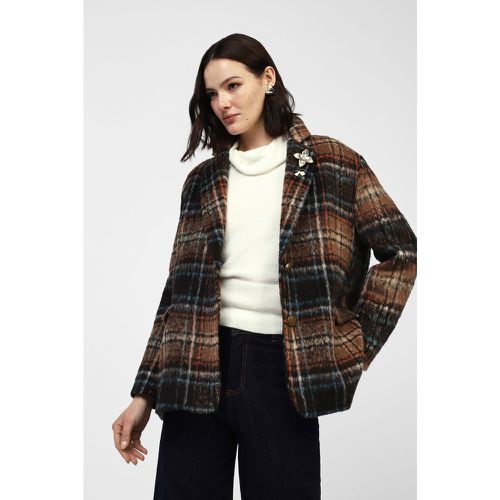 Blazer tartan con spille - Dixie - Modalova