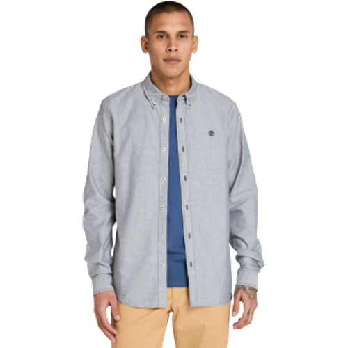 TB0A6GPNB231 Chemise Oxford grise (L), Casuel, Coton, Manche longue - Timberland - Modalova
