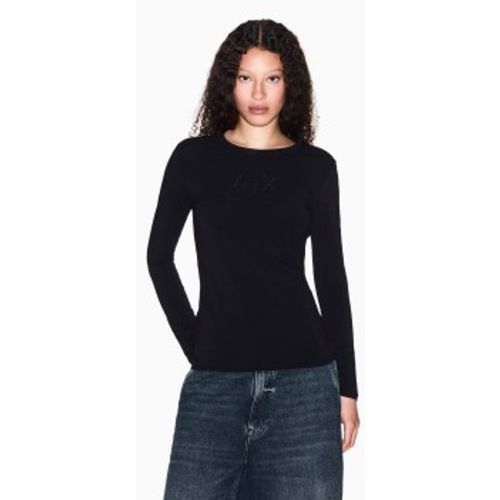 XW001365AF16294UC001 T-shirt One (S), Casuel, Coton, Manche longue - A|X Armani Exchange - Modalova