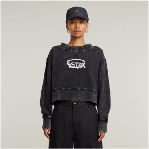 D26655-D249-B564 Sweatshirt ample surdimensionné à logo croisé (XXS), Casuel, Le coton biologique, Durable - G-Star - Modalova