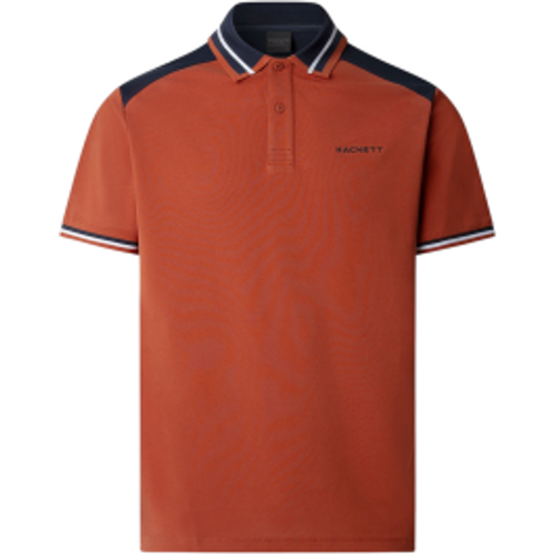 HM5600037 Polo Colour Block (L), Casuel, Coton, Manche courte - Hackett London - Modalova