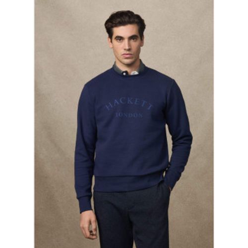 HM5800021 Heritage Essential Sweatshirt (S), Casuel, Coton, Polyester, Manche longue, Marine - Hackett London - Modalova