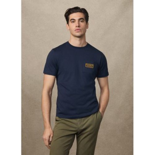 HM5000025 Heritage Rally Pocket T-shirt (S), Casuel, Coton, Manche courte, Marine - Hackett London - Modalova
