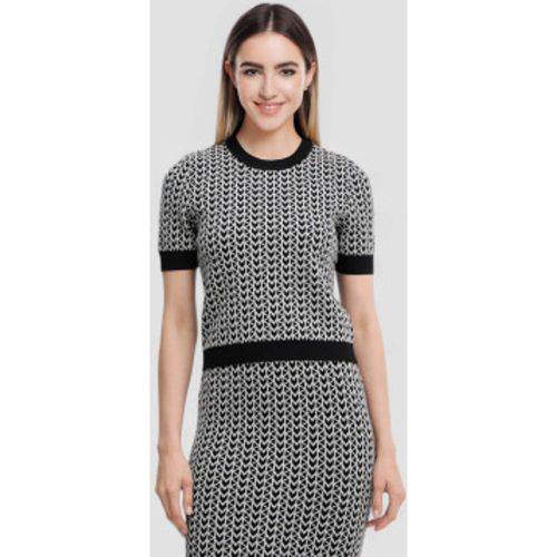 MT56198HQG Jacquard SS Crew top (XS), Casuel, Viscose, Manche courte - Michael Kors - Modalova