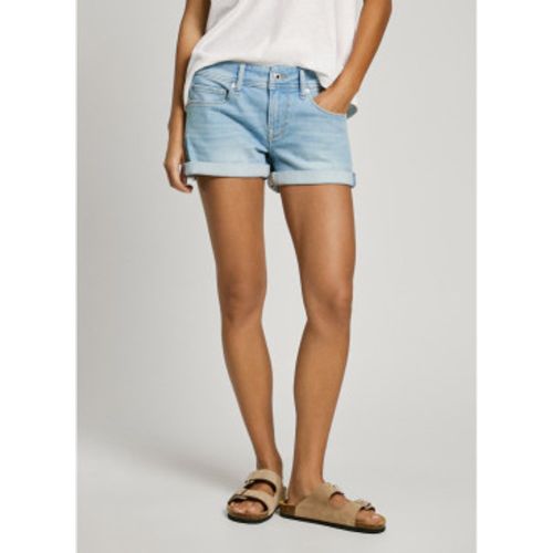 PL801190PG6 Short Regular Siouxie (28), Casuel, Coton, Denim, Le coton biologique, Durable - Pepe Jeans - Modalova
