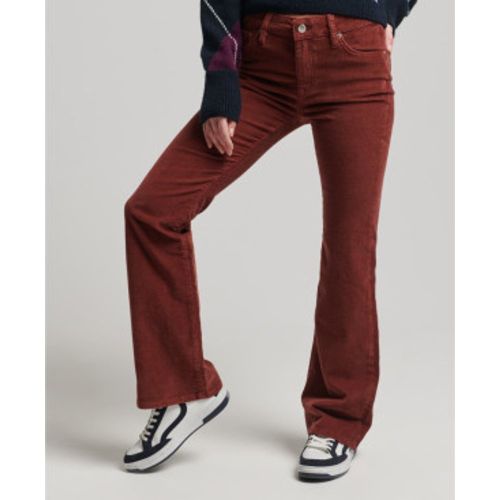 W7010445A Jean skinny en velours côtelé marron à jambe évasée et taille moyenne (26/31), Casuel, , Coton - Superdry - Modalova