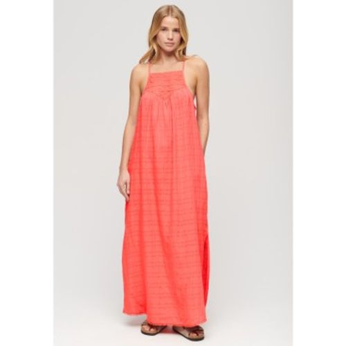 W8011672A Robe de plage longue encolure licou (S), Casuel, Viscose, Sans manches / bretelles - Superdry - Modalova