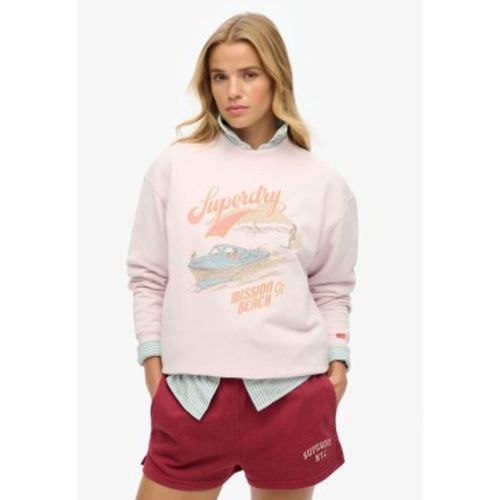 W2012247A Sweatshirt ample à col rond et graphique Souvenir (XS), Casuel, Coton - Superdry - Modalova