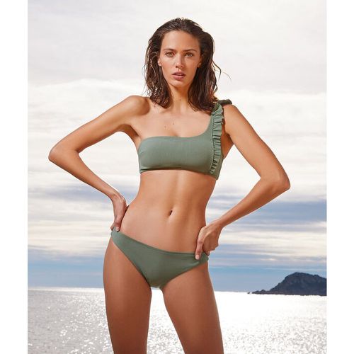 Top bikini asimétrico sin aros - AMAZONE - 44 - Verde - Mujer - Etam - Modalova