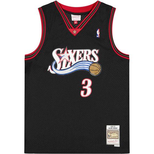 NBA PHILADELPHIA 76ERS 2000-01 SWINGMAN JERSEY ALLEN IVERSON, nero / nero - Mitchell And Ness - Modalova