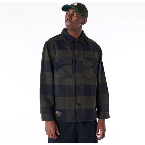 NE BRANDED PLAID SHACKET JACKET - new era - Modalova