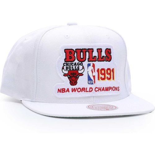 NBA CHICAGO BULLS 1991 CHAMPS SNAPBACK CAP, bianco - Mitchell And Ness - Modalova