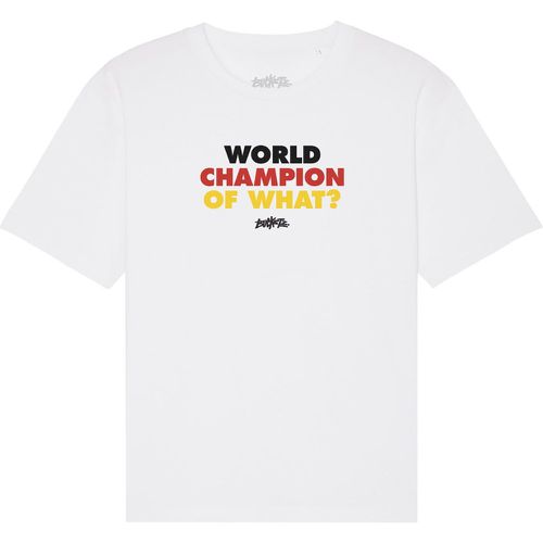 World Champion of What? T-Shirt - Bucketz - Modalova
