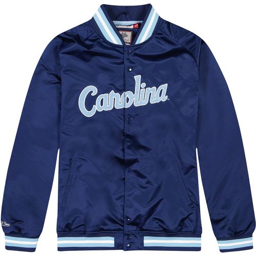 NCAA University of North Carolina Lightweight Satin Jacket - Mitchell And Ness - Modalova