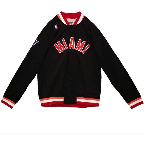 NBA MIAMI HEAT AUTHENTIC WARM UP JACKET, nero - Mitchell And Ness - Modalova