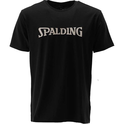 Spalding Logo T-Shirt, BLACK/BEIGE - Spalding - Modalova