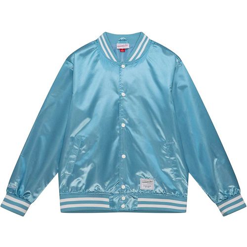 M&N BRANDED SATIN JACKET, Light blu - Mitchell And Ness - Modalova