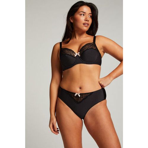 Hunkemoller Sosha Brazilian Open Gusset Panties In Black