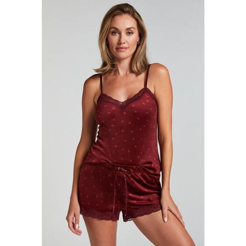 Velvet lace shorts - Hunkemöller - Modalova