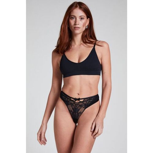 Hunkemöller Alora Thong Black - Hunkemöller - Modalova