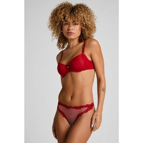 Delicado pero atrevido, este tanga es una celebración del encanto femenino y los detalles refinados. Confeccionado con una malla que abraza suavement - 303565-L - Modalova