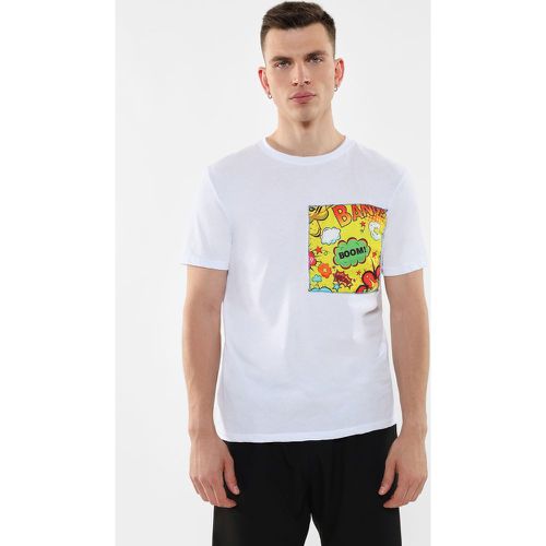 T-shirt in puro cotone con dettaglio stampato multicolor - Imperial - Modalova