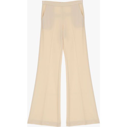 Pantaloni flare monocolour con piega stirata - Imperial - Modalova