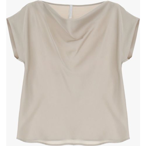 Top monocolour con scollo ad anello - Imperial - Modalova