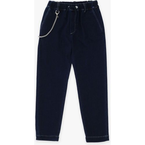 Jeans bambino straight con coulisse e catena - Imperial - Modalova