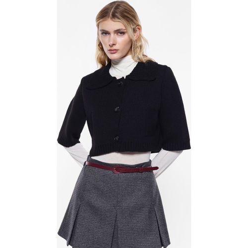 Cardigan con maniche al gomito e colletto - Imperial - Modalova