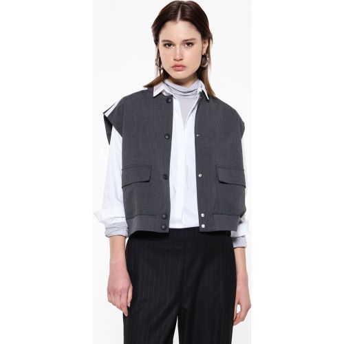 Gilet bomber con righe a contrasto - Imperial - Modalova