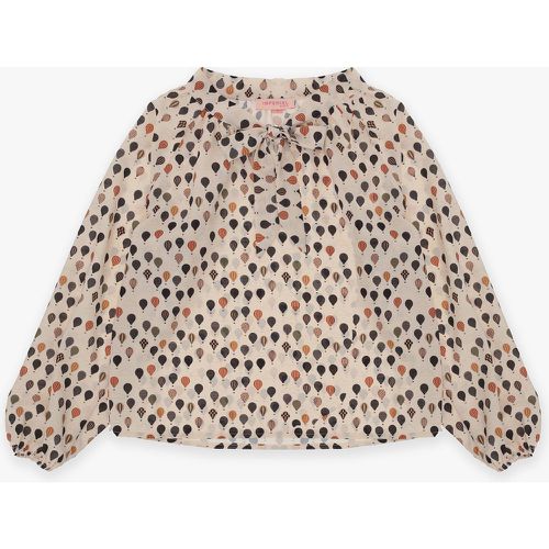 Blusa bambina fantasia stampata con dettaglio fiocco - Imperial - Modalova