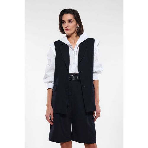 Gilet lungo con tasche a filetto e pattina - Imperial - Modalova