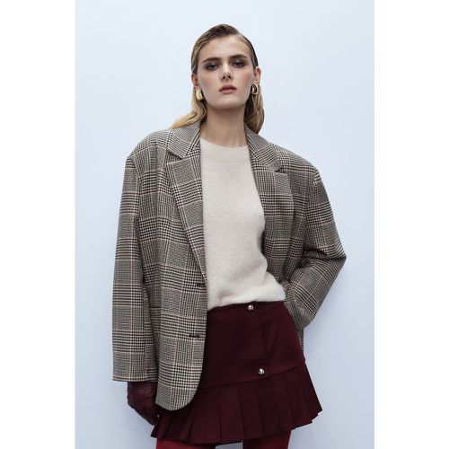 Blazer oversize con motivo a quadri - Imperial - Modalova