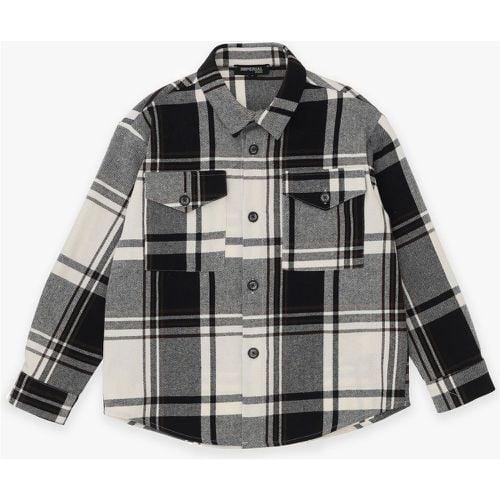 Camicia bambino tartan con tasche applicate - Imperial - Modalova