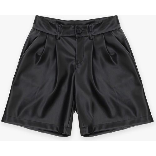 Shorts bambina in similpelle con pinces - Imperial - Modalova