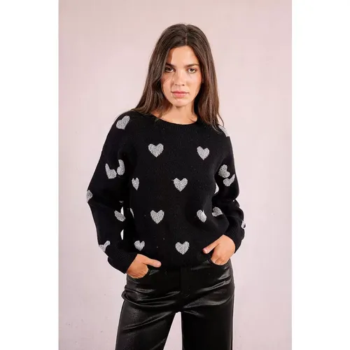 Pull en maille à motif cœur - MOLLY BRACKEN - Modalova