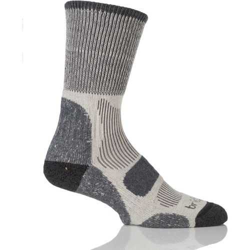 Pair Charcoal Active Light Hiker Cotton and Coolmax Socks For Summer Hiking Men's 9-11.5 Mens - Bridgedale - Modalova