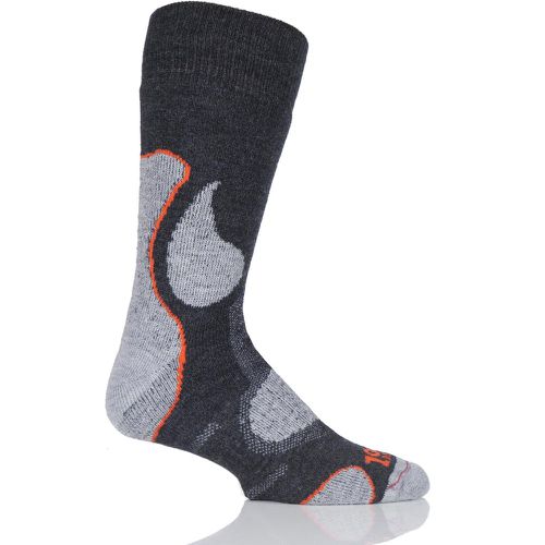 Pair Charcoal 3 Seasons Merino Wool Walking Socks Unisex 12-14 Mens - 1000 Mile - Modalova