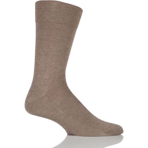 Pair Nutmeg Melange Sensitive London Cotton Left and Right Socks With Comfort Cuff Men's 5.5-8 Mens - Falke - Modalova