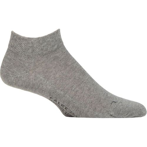 Mens 1 Pair Falke Sensitive London Cotton Trainer Socks Light Melange 11.5-14.5 Mens - SockShop - Modalova
