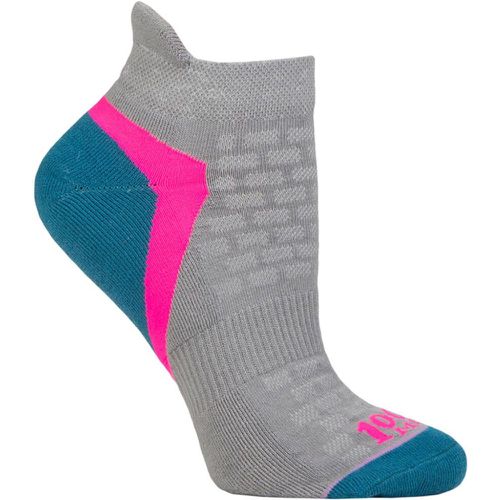 Pair Activ Repreve Sports Socks Silver Pink 6-8.5 Ladies - 1000 Mile - Modalova