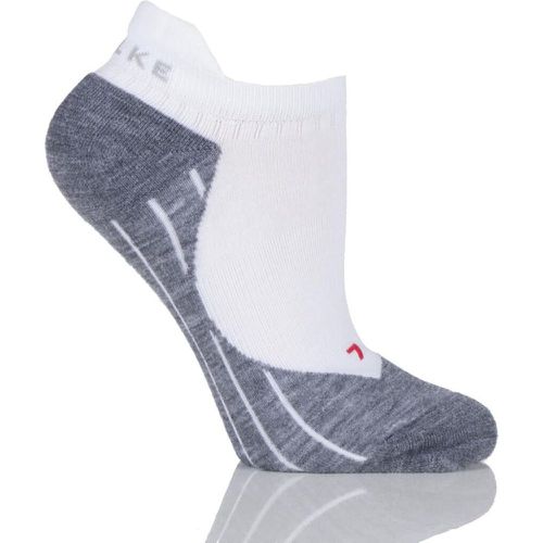 Pair / Grey RU4 Invisible Light Volume Ergonomic Cushioned Invisible Running Socks Ladies 7-8 Ladies - Falke - Modalova