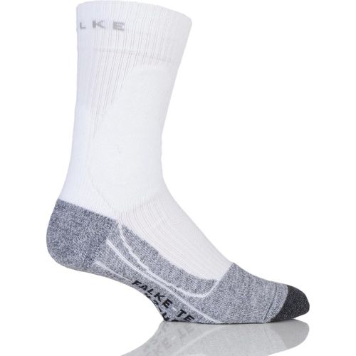Pair / Grey TE2 Medium Volume Ergonomic Cushioned Tennis Socks Men's 11-12.5 Mens - Falke - Modalova