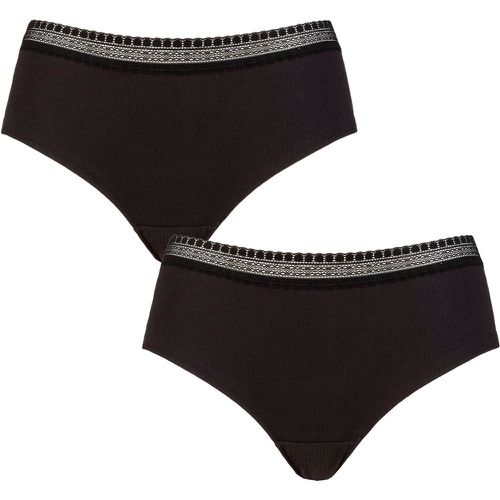 Women's 2 Pack GO Ribbed Hipster Briefs Medium - Sloggi - Modalova