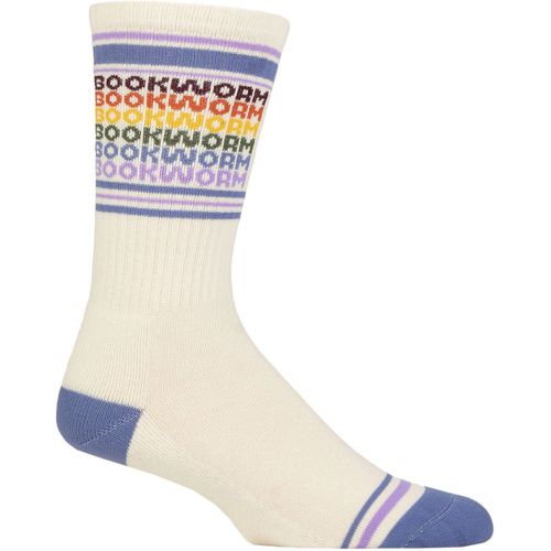 Gumball Poodle 1 Pair Bookworm - Vintage Rainbow repeat Cotton Socks Multi One Size - SockShop - Modalova