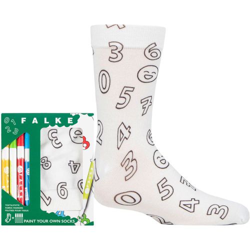 Boys and Girls 1 Pair Colour your own Socks Gift set 5.5-8 Teens (13-14 Years) - Falke - Modalova